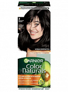 Крем-краска для волос Garnier Color Naturals, тон 2.0  Элегант. черный  1/12