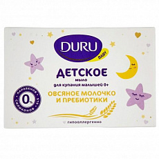 Мыло туалетное DURU BABY для купания малышей Овсяное 80 гр 1/24