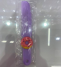Расческа детская "ФИОЛЕТОВОЕ ОБЛАКО", пончик, 15*2,5см