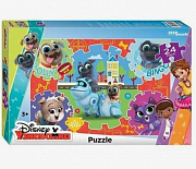 24 эл. Мозаика maxi 24 "puzzle" "Дружные мопсы" (DisneyJunior)/Степ Пазл