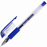 Уп. 12 шт. Ручка гелевая с грипом BRAUBERG "EXTRA GT NEEDLE", СИНЯЯ, игольч.узел 0,5 мм, линия 0,35 