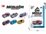Машинка инерционная "Гоночный автомобиль-2"(7,5 см,металл,1:64,6 видов микс,в блист.)(Арт. 2103189)/