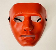 Маска пластиковая красная "Мим" (1 плотная), 27-53