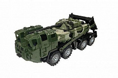 Военный тягач "Щит" с танком (камуфляж)/Нордпласт