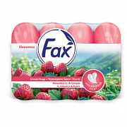 Мыло туалетное FAX  экопак Клубника/Крем  4 х  70 гр. 1/12