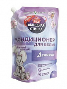 Кондиционер для белья ВЫГОДНЯ СТИРКА " Детский" 1 л Дой-пак (РК) 1/8 