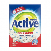 Стиральный порошок ACTIVE автомат "Poly Wash" Polymer Enzyme-технология холодной стирки, 450 гр 1/24