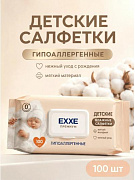 Влажные салфетки ЕХХЕ детские гипоаллергенные (премиум), 100 шт