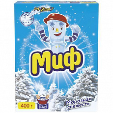 Стиральный порошок МИФ для   ручной  стирки  Морозная  свежесть 400г 1/11