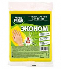 Универсальные салфетки для  уборки Master FRESH ЭКОНОМ вискоза, 5 шт 1/45