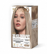 Студио Профешнл Стойкая краска для волос 3D HOLOGRAPHY 90.105 Пепельный блондин 50/50/25/15 мл 