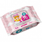 Влажные салфетки NATURAL FRESH 17шт L Baby Pink Piccolo (кирпичик с клапаном)/40 Оливия