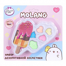 Косметика ДЛЯ ДЕВОЧЕК Molang набор косметики: тени для век, аппликатор МИЛАЯ ЛЕДИ 411653 
