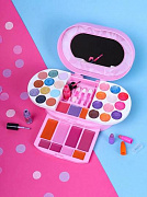 Набор детской косметики"Шкатулка модницы"(тени,румяна,блески,помада,лак,апплик.),кор.(Арт. КС-6174)/