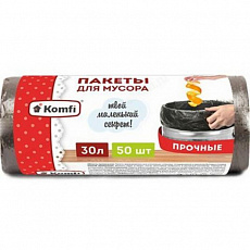 Мешки для мусора ПНД 30л 50шт Komfi/50