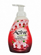 Пенка-мыло для рук ACTIVE "Сияющий бриллиант", дозатор, 500 мл Red 1/12