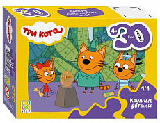 Пазл mini 30 эл. (с крупными деталями) "Три кота" (АО "СТС")/Степ Пазл