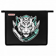 Папка для тетрадей ПИФАГОР А5, 1 отделение, пластик, на молнии, White tiger, 272195/Россия