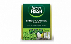 Универсальные салфетки для уборки Master FRESH  (вискоза повышенной плотности 30*38 см),  3 шт. 1/36