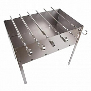 Мангал 400*250*400*0,4мм, Эконом, с шампурами углов. (6шт) 
